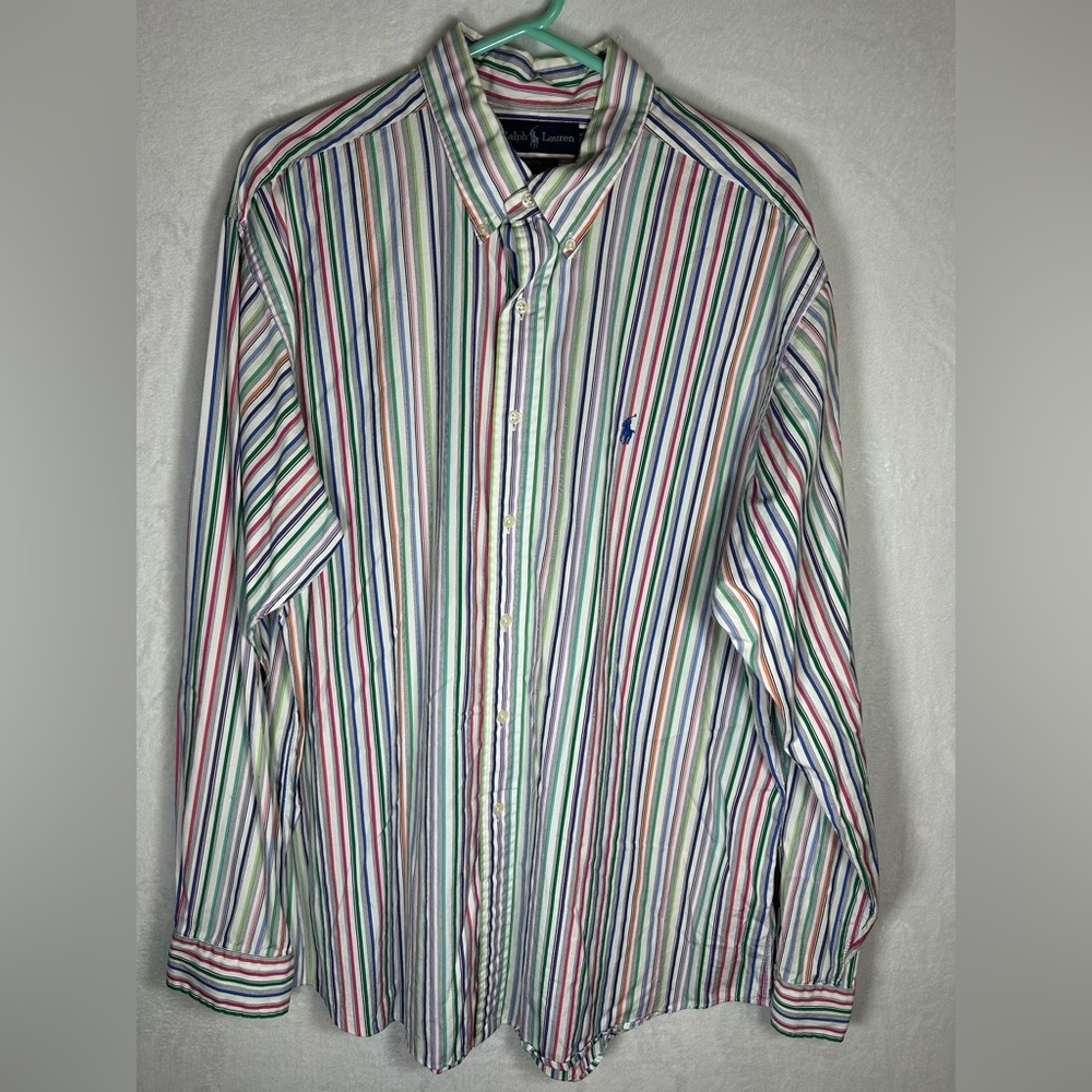 Ralph Lauren Men's Striped Button Down Shirt